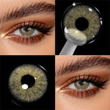 Colored Contact Lenses Black Gray Day Brown Color Contacts Eye Lens Eyes Half Year 2Pcs