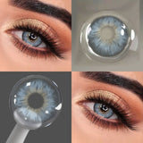Cleopatra Collection Colored Circle Lenses 1Pair Half Year Disposable Natural Color Contacts