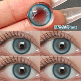 1 Pair Myopia Color Contact Lenses for Eyes with Prescription Makeup Eye Color Lenses Beauty Pupils Fashion Blue Lenses