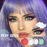 6 Months Use Colored Contact Lenses Mesh White Small Pupil Eyes Makeup Lens Crazy Contacts Accessories