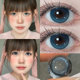 New Korea Colored Contact Lenses Makeup 2 Pieces Brown Blue Soft Lens Fast Shipping Eye Beauty Pupil ﻿