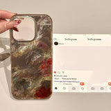 INS Korean Style Golden Python Phone Case For iPhone 16 Pro Max 15 14 Plus 13 12 11 XS X XR 7 8 SE 2020 2022 Clear Bumper Cover