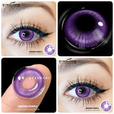 1 Pair Halloween Cosplay Contact Lenses Soft Anime Red Eyes Beauty Pupils Lenses for Party Makeup