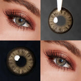 Color Contact Lenses Prescription Small Pupil Graduated Lens 1Pair Fashion Makeup Soft Color Contacts  Beauty Cosmetic
