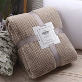 Thickened Blanket King Size Home Warm Plaid Comforter Soft and Comfortable Bedspread Bedding Sheet for Winter