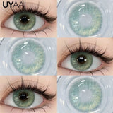 NEW Color Contact Eye Color Lenses Makeup Natural Black Lens Cosmetics Pink Eyes Lenses Woman Makeup Blue Beauty Contacts