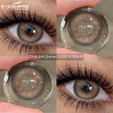 2pcs Natural Colored Contact Lens Gray Pupils Color Lens Blue Beautiful Pupil Brown Lenses Yearly Red Eyes Contacts