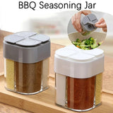 Seasoning Jar Plastic Spice Container Bottle Salt and Pepper Shaker Outdoor Camping BBQ Seasoning Container Kitchen Gadget Sets