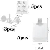 5PCs empty travel squeeze bags, Lotion dispenser bag, refillable shampoo, toiletries, conditioner, liquid cosmetic storage bags