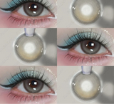 Blue Lenses with Prescription Myopia Colored Contact Lenses for Eye Cosmetic Eye Contacts Lens with Degree Yearly Pupil