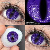 1 Pair Colored Contact Lenses for Eyes Cosplay White Lenses Black Eye Anime Lenses Halloween Cosmetic Cosplay Lenses
