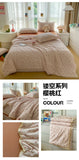 Printed Floral Summer Quilt Four Piece Set Soft Bedroom Decor Bedding Set Summer Quilt Bed Sheet With Pillowcases Home Textiles