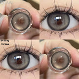 1 Pair Color Contact Lenses for Eyes Korean Brown Natural Big Eye Lenses Gray Eye Contact Green Color Lens