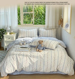 New Skin-friendly and Comfortable 13070 Pure Cotton Printed Floral Single Quilt Cover Breathable Duvet Cover 200X230