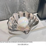 Modern Ceramic Soap Dish, Drainage Soap Holder for Bathroom Sink, Non-Slip Home Decor（No pearls or soap included）
