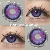 1Pair Hallowee Contact Lenses for Eyes Cosplay Lenses Anime Lenses Anime Accessories Lenses Purple Lenses Pink Eye Lens