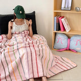 Sheep Autumn Blanket with Colored Dots Soft Comfortable Warm Winter Blankets Four Seasons Sofa Blanket Camping Dam