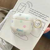 Cartoon Cute Dog Footprints Imd Silicone Earphone Case For AirPods Pro 2 Charging Box Cover For AirPods 4 3 2 1 Puppy Pendant