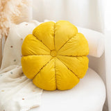 Decorative Pumpkin Cushion Activity Velvet Nordic Ins Sofa Seat Backrest Orange Pillow for Living Room Home Decoration 40*40cm