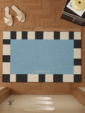 Ins Style Wire Loop Entrance Mat Dirt Resistant Anti-Slip Door Mat for Home Entryway/Living Room