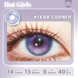 2pcs Half-Yearly Colored Contacts Cucumber Pineapple Tea Big Diameter High Moisture Soft Lenses for Cosplay Halloween