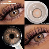 1pair Natural Colored Contact Lenses Brown Eye Lenses Gray Makeup Eyes Pupils Lens Yearly Green Beautiful Pupils Yearly