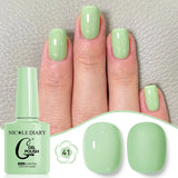 10ML Gel Nail Polish Solid Color Glass Gel Varnish Nail Art Gel Spring Summer Gel Nail Soak Off UV Gel Gel Vernis