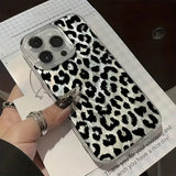Black Leopard Print Phone Case For Xiaomi Redmi Note 14 13 12 Pro Plus 5G 12S 11S 10S 11 10 Redmi 13 12 14C 13C 12C Laser Cover