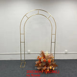 1pcs/3pcs Shining Gold Mirror Chuppah Acrylic Backdrop Stand for Wedding Decoration Flower Stand Walkway Pillar 2M/2.4M Tall
