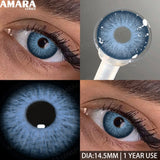1 Pair Colored Contact Lenses Yearly Use Natural Look Brown Eye Lenses Gray Contact Blue Lenses Green Eye Lenses