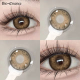 2pcs Natural Color Contact Lenses for Eyes Gray Lenses Colorcon Korean Lenses Yearly Beauty Brown Eye Contacts Lens