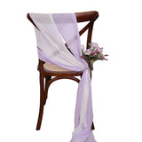12PCS Chiffon Chair Sashes Wedding Chair Decoration 16x275cm Long For Wedding Aisle Decorations Party Banquet Event Baby Shower