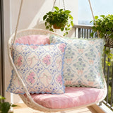 2pcs Floral Print Lace Pillowcase Rural Living Room Sofa Cushion Cover Home Decor Machine Washable Comfortable Soft Breathable