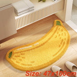 Tufting Fruit Bathroom Mat Soft Apple Orange Banana Lemon Carpet Bathmat Bedroom Rug Floor Pad Doormat Aesthetic Home Decor