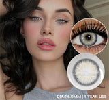 Black Colored Contact Lenses for Eyes 1 Pair Contact Lenses Natural Beauty Color Lens Eyes Yearly Use Fashion Lenses