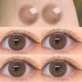 2pcs Color Contact Lenses Pupil Blue Nature High Quality Myopic  Lens Green  Eyes Beauty Makeup Lens Yearly Free Delivery