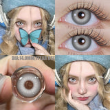 Contact Lenses 1 Pair Green Lenses Red Lens Cosplay Colored Lenses Anime Blue Lens Halloween Colorful Makeup Eye Cosmetic