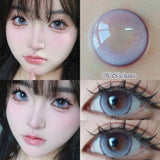 Daily Disposable 10PCS Colored Contact Lenses for Eyes Myopia Lens Beauty Pupils Eye Lenses Fashion Blue Purple Lenses