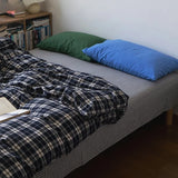 Wa Cotton Linen id Bedding Set Pure Cotton Color Woven Waed Cotton Four Piece Bedding Set for All Seasons Use