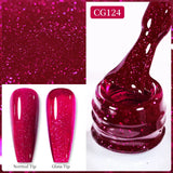 10ml Gold Glitter Gel Nail Polish Crystal Semi Permanent Soak Off UV Gel Varnish Nail Art Manicure Base Top Coat
