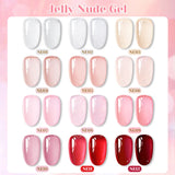 15ml Jelly Pink Summer and Spring Gel Nail Polish Semi Permanent UV Gel Polish All For Manicure Soak Off Vernish