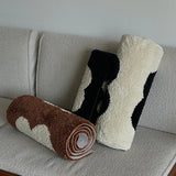 Long Tufting Geometric Bedside Rug Soft Mat Corridor Carpet Kids Bedroom Floor Foot Pad Aesthetic Home Room Winter Warm Decor