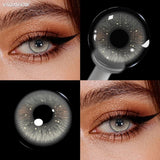 Colored Contact Lenses Lalens Siri Gray Amour Blue Color Contacts Eye Lens Eyes Half Year 2Pcs