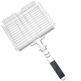BBQ Tools Folding Fish Grill Basket Extra Large Detachable BBQ Rack Thicken with Handle Barbecue Mesh Mat Camping