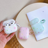 For AirPods Pro3 Pro 2 AirPods 2 3 4 Case Fashion Cute Frosted pentagram Shock Proof Earphone Protective Sleeve