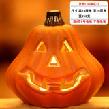 Halloween Pumpkin Led Lamp Creative Lantern Room Decor Halloween Ghost Face Pumpkin Light Garden Party Decoration Room Decor