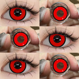 Cosplay Contact Lens Makeup Colored Pupils Cosmetics Beauty Red  Lenses Woman Cosplay Pink Pupils Halloween Color Contacts