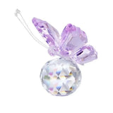 Crystal Butterfly Figurine Animal Ornaments Crafts Glass Paperweight Home Wedding Decoration Miniature Souvenir Gifts