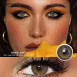 1Pair 0.00~-8.00 Myopia Colored Contact Lenses for Eyes Blue Eyes Lenses with Diopters Brown High Quality Eyes Contacts