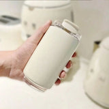 Travel Coffee Mug, 240ml Insulated Beverage Cup With Leakproof Lid, Long Lasting Coffee Tumbler Travel Coffee Thermos White